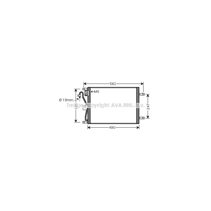 Condenseur, climatisation AVA QUALITY COOLING DN5252