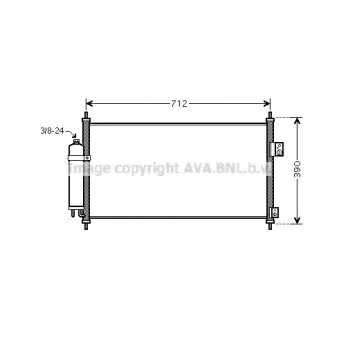 Condenseur, climatisation AVA QUALITY COOLING DN5263D