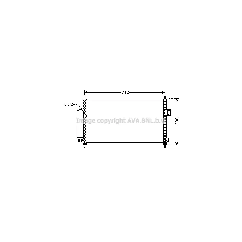 Condenseur, climatisation AVA QUALITY COOLING DN5263D