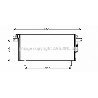 Condenseur, climatisation AVA QUALITY COOLING DN5268