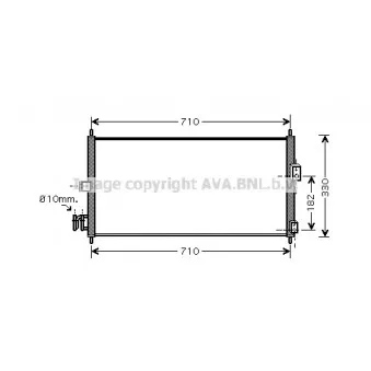 Condenseur, climatisation AVA QUALITY COOLING DN5270