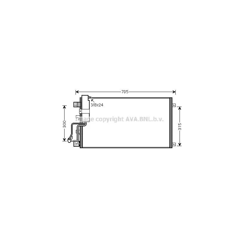 Condenseur, climatisation AVA QUALITY COOLING DN5283D