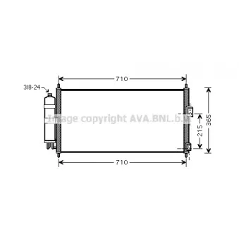Condenseur, climatisation AVA QUALITY COOLING DN5311D