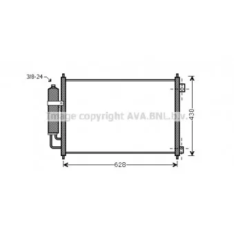 Condenseur, climatisation AVA QUALITY COOLING DN5328D