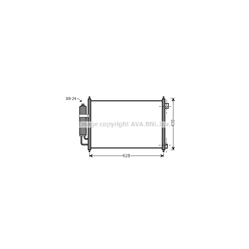 Condenseur, climatisation AVA QUALITY COOLING DN5328D