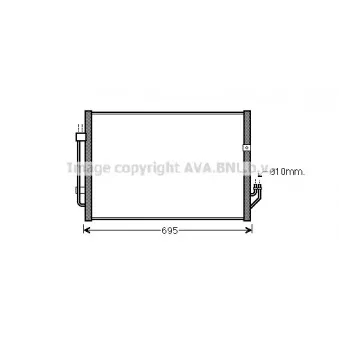 Condenseur, climatisation AVA QUALITY COOLING DN5331
