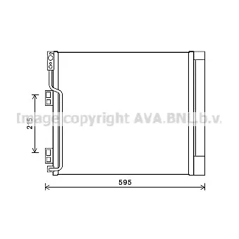 Condenseur, climatisation AVA QUALITY COOLING DN5355D