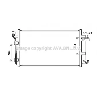 Condenseur, climatisation AVA QUALITY COOLING DN5387D