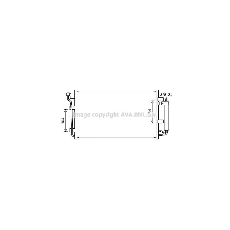 Condenseur, climatisation AVA QUALITY COOLING DN5387D