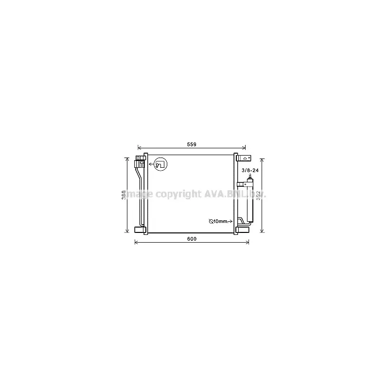 Condenseur, climatisation AVA QUALITY COOLING DN5401D