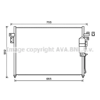 Condenseur, climatisation AVA QUALITY COOLING DN5404D