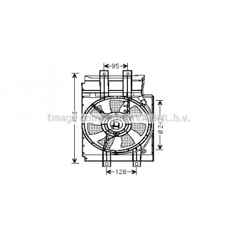 Ventilateur, refroidissement du moteur AVA QUALITY COOLING DN7519