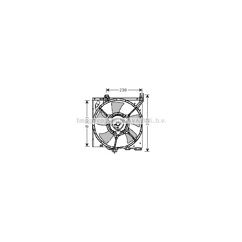 Ventilateur, refroidissement du moteur AVA QUALITY COOLING DN7520