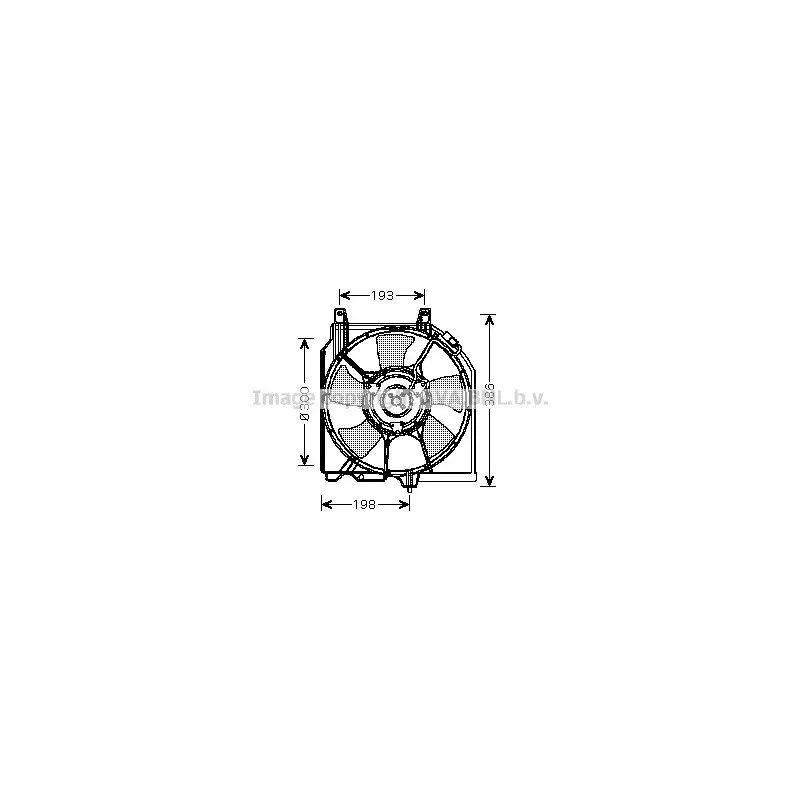 Ventilateur, refroidissement du moteur AVA QUALITY COOLING DN7521