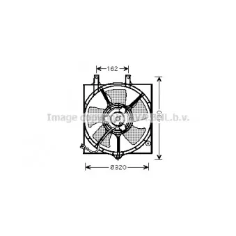 Ventilateur, refroidissement du moteur AVA QUALITY COOLING DN7522