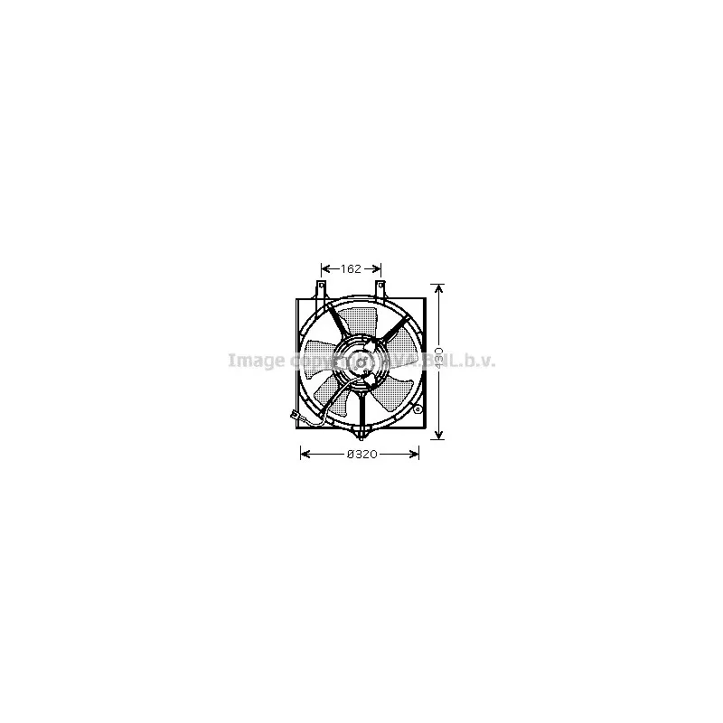 Ventilateur, refroidissement du moteur AVA QUALITY COOLING DN7522