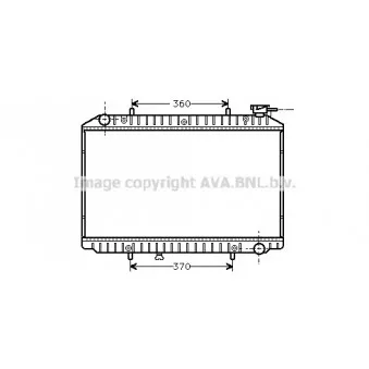 Radiateur, refroidissement du moteur AVA QUALITY COOLING DNA2149