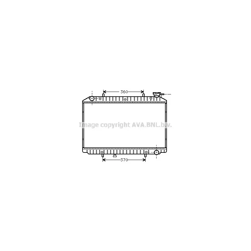Radiateur, refroidissement du moteur AVA QUALITY COOLING DNA2149