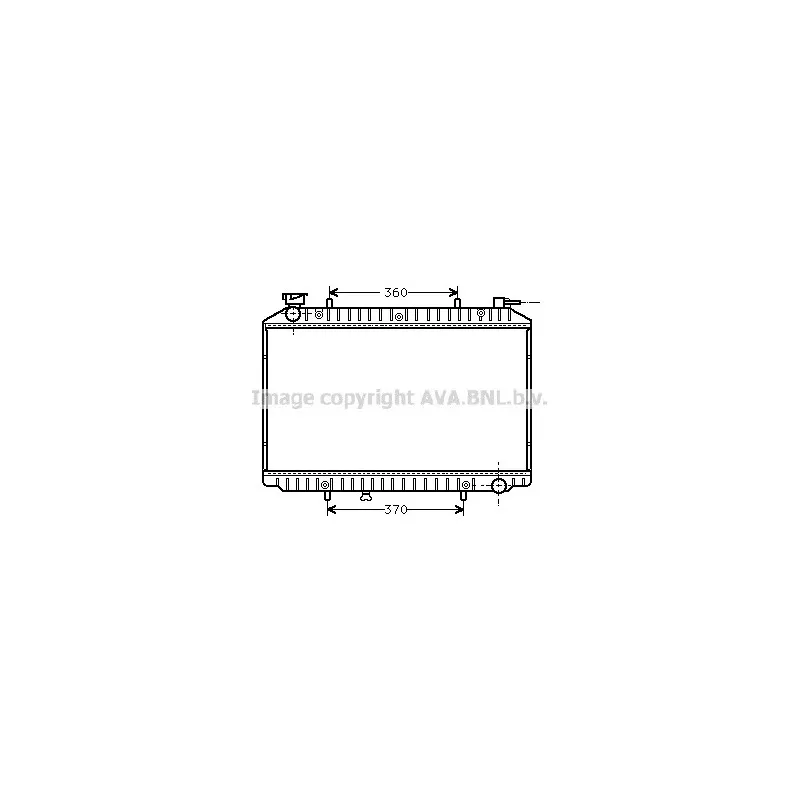 Radiateur, refroidissement du moteur AVA QUALITY COOLING DNA2155
