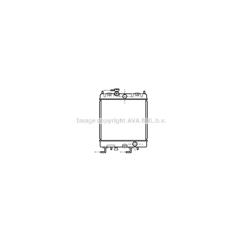 Radiateur, refroidissement du moteur AVA QUALITY COOLING DNA2168