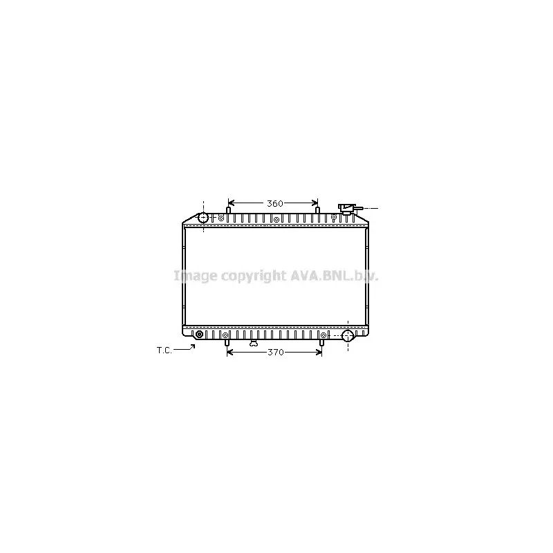 Radiateur, refroidissement du moteur AVA QUALITY COOLING DNA2171