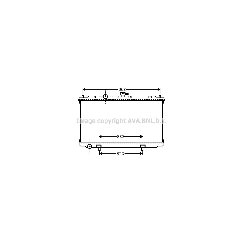 Radiateur, refroidissement du moteur AVA QUALITY COOLING DNA2215