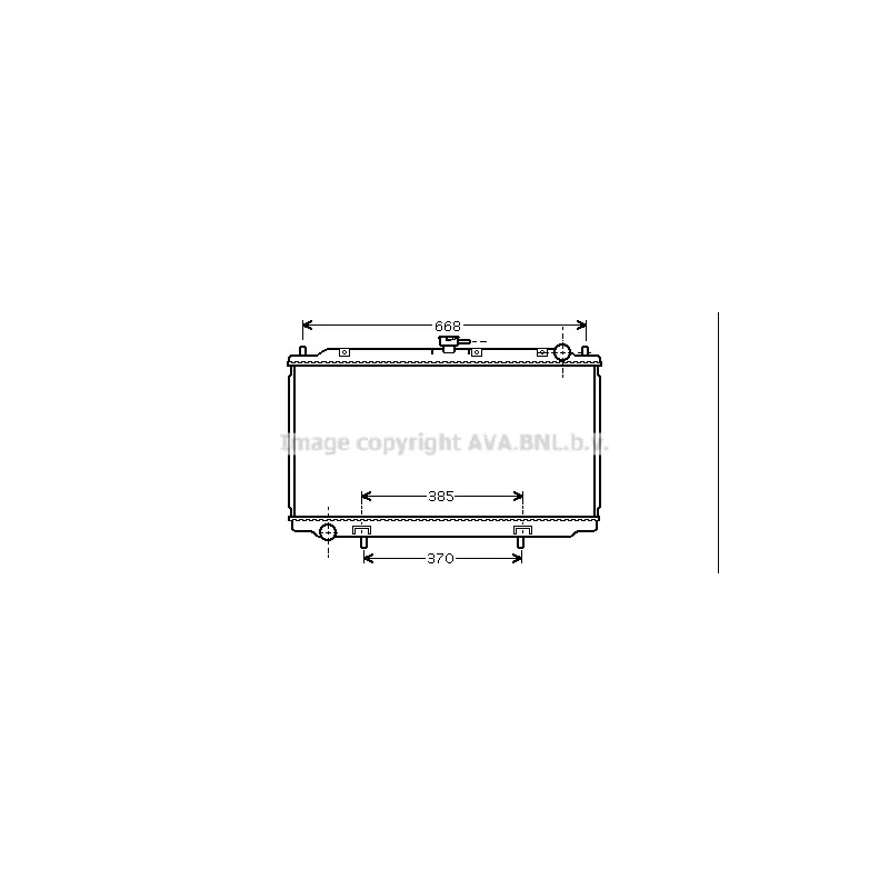 Radiateur, refroidissement du moteur AVA QUALITY COOLING DNA2216