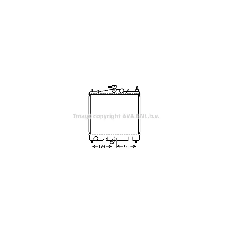 Radiateur, refroidissement du moteur AVA QUALITY COOLING DNA2247