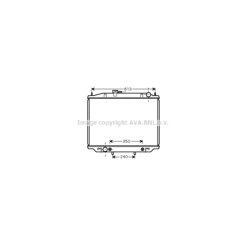 Radiateur, refroidissement du moteur AVA QUALITY COOLING DNA2262