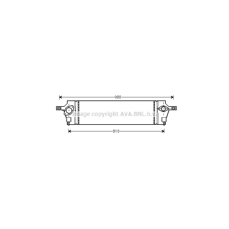 Intercooler, échangeur AVA QUALITY COOLING DNA4350