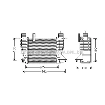 Intercooler, échangeur AVA QUALITY COOLING