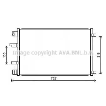 Condenseur, climatisation AVA QUALITY COOLING DNA5290