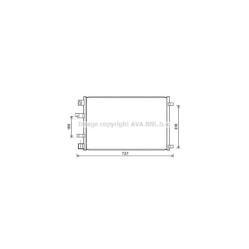 Condenseur, climatisation AVA QUALITY COOLING DNA5290