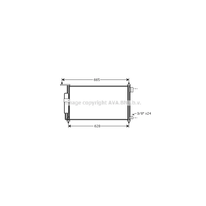Condenseur, climatisation AVA QUALITY COOLING DNA5332D