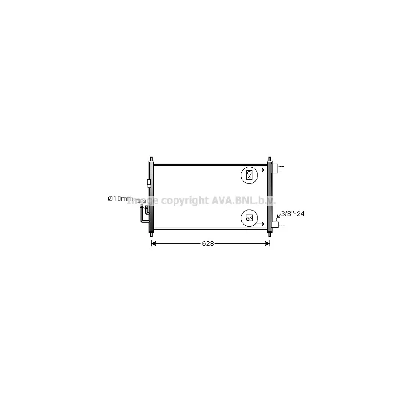 Condenseur, climatisation AVA QUALITY COOLING DNA5372