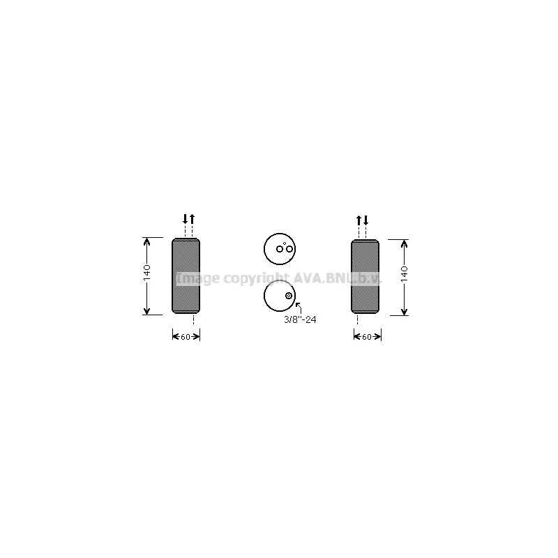 Filtre déshydratant, climatisation AVA QUALITY COOLING DND082