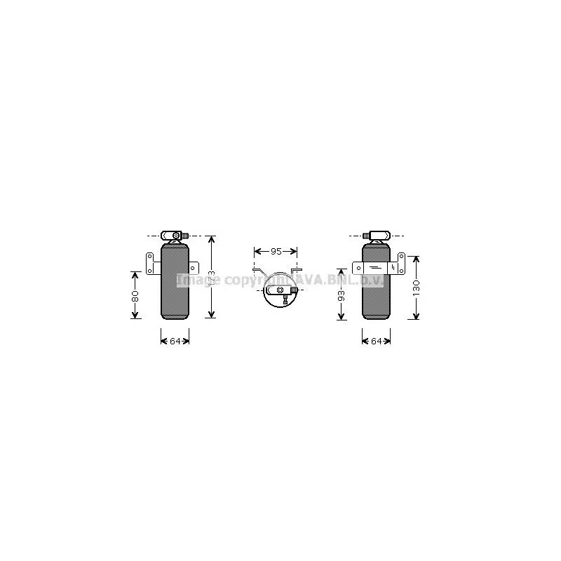 Filtre déshydratant, climatisation AVA QUALITY COOLING DND095