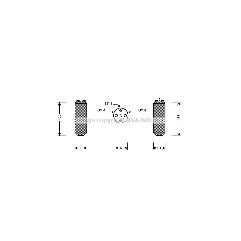 Filtre déshydratant, climatisation AVA QUALITY COOLING DND187