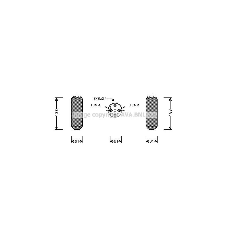 Filtre déshydratant, climatisation AVA QUALITY COOLING DND231