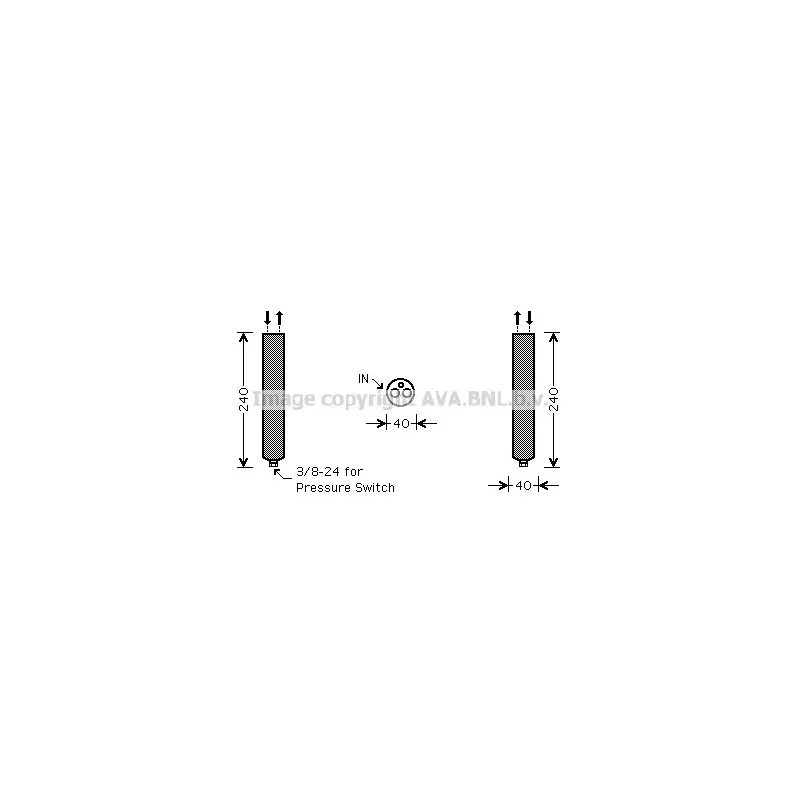 Filtre déshydratant, climatisation AVA QUALITY COOLING DND267