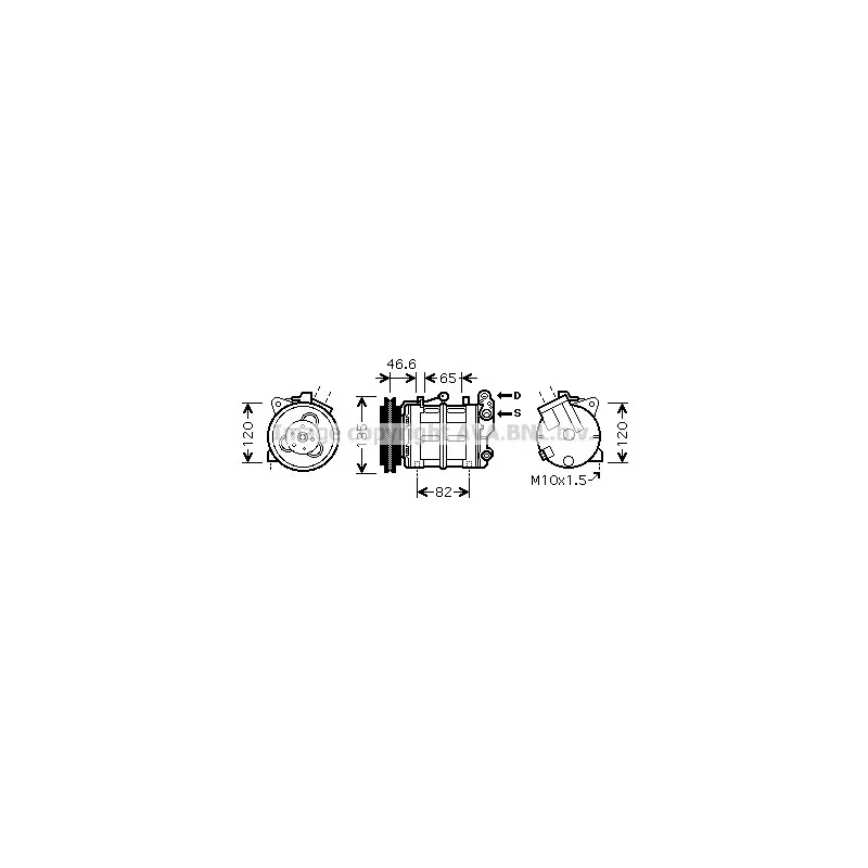 Compresseur, climatisation AVA QUALITY COOLING DNK313