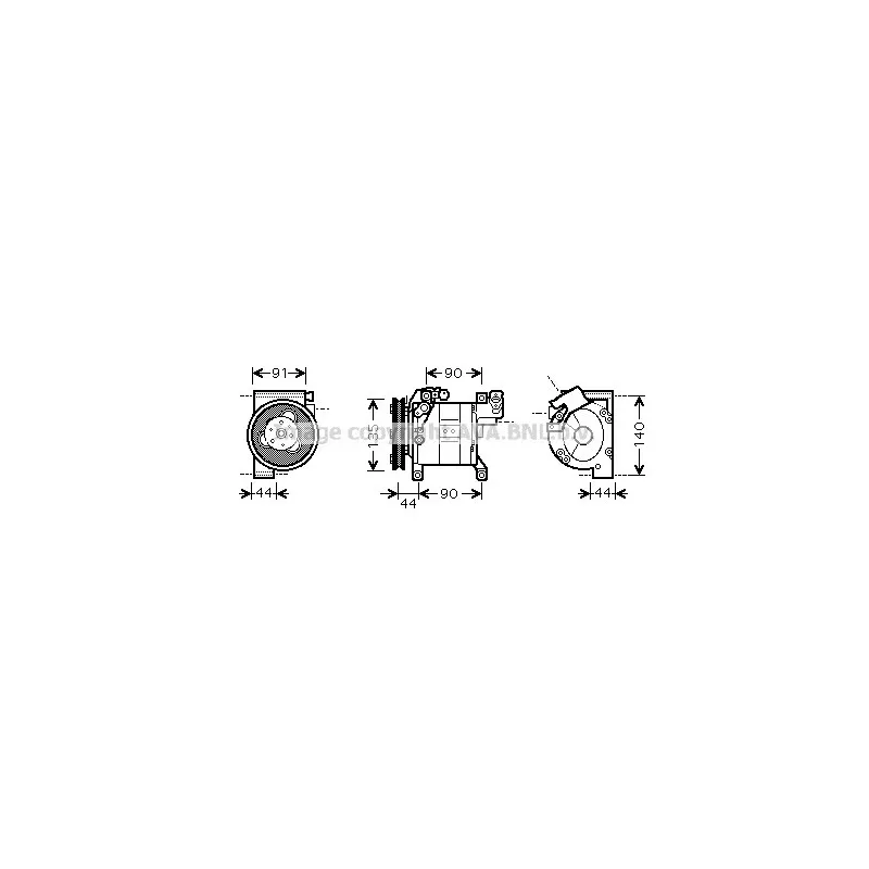 Compresseur, climatisation AVA QUALITY COOLING DNK322