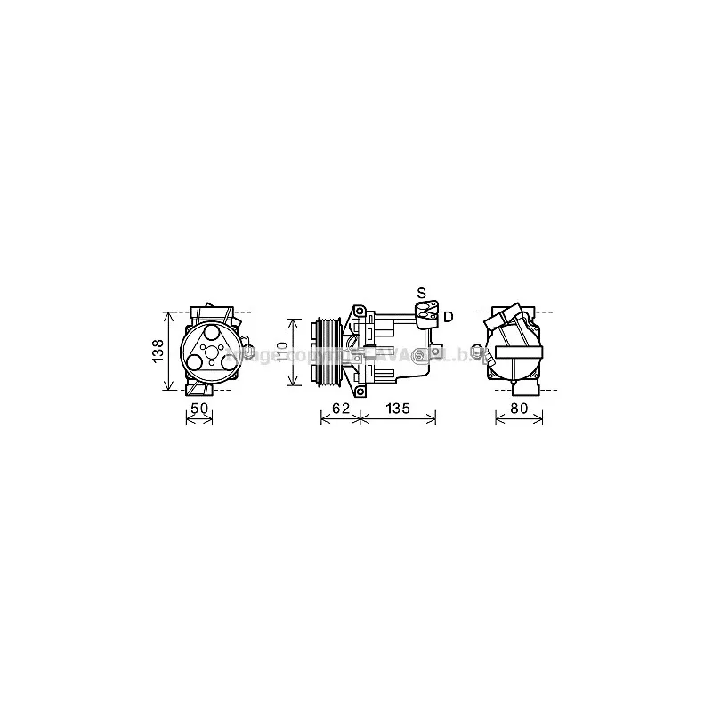 Compresseur, climatisation AVA QUALITY COOLING DNK342