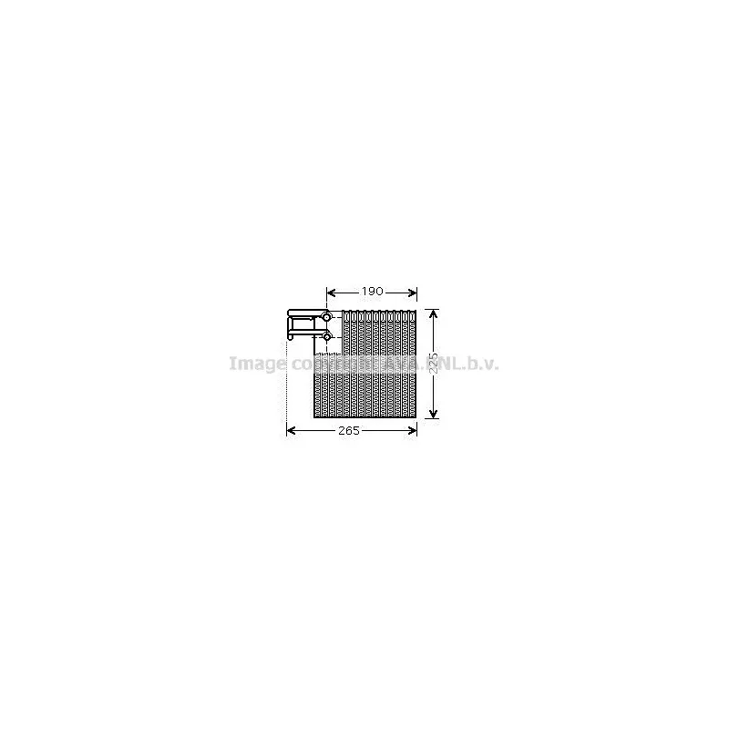 Evaporateur climatisation AVA QUALITY COOLING DNV257