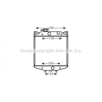 Radiateur, refroidissement du moteur AVA QUALITY COOLING