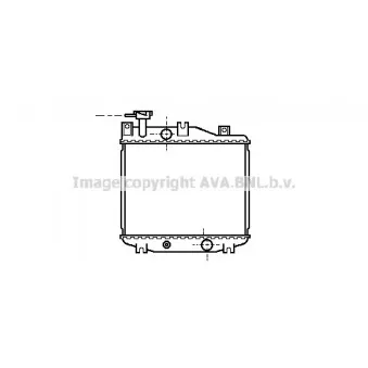 Radiateur, refroidissement du moteur AVA QUALITY COOLING DU2005
