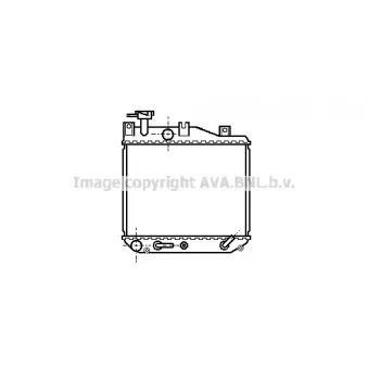Radiateur, refroidissement du moteur AVA QUALITY COOLING DU2012