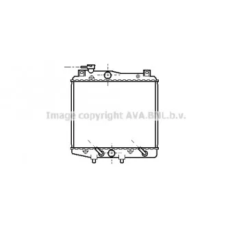 Radiateur, refroidissement du moteur AVA QUALITY COOLING DU2014