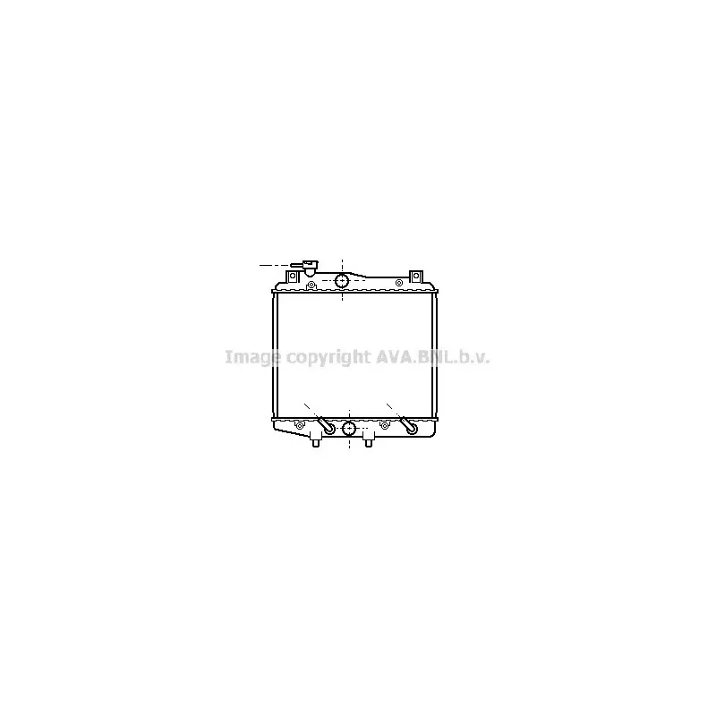 Radiateur, refroidissement du moteur AVA QUALITY COOLING DU2014