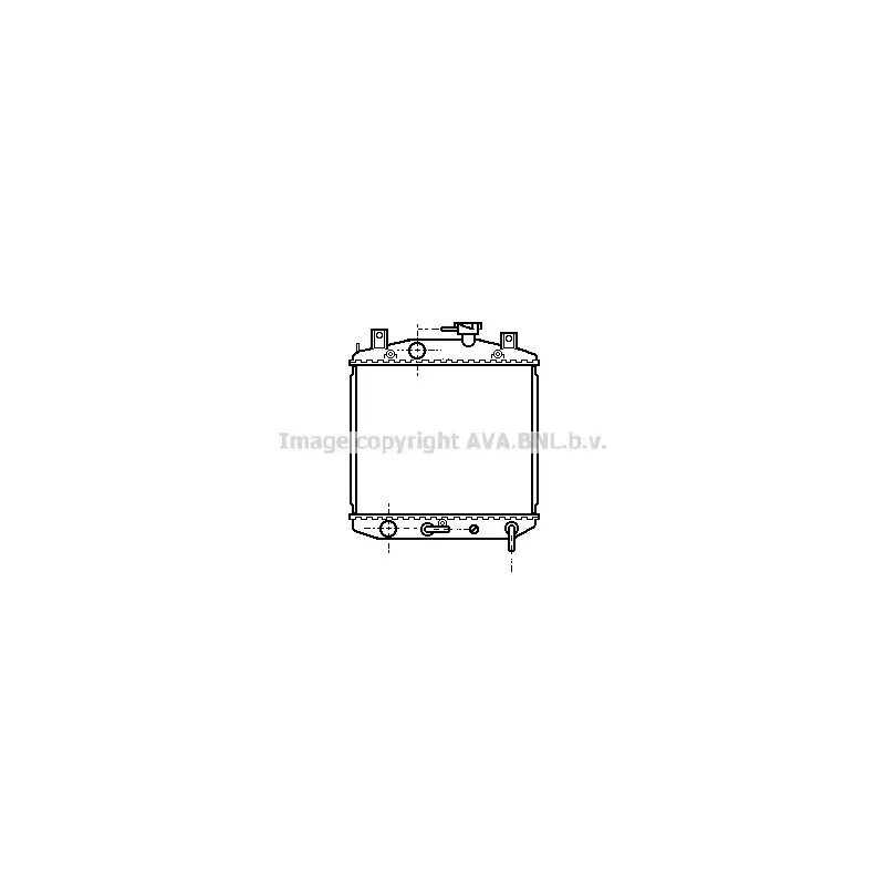 Radiateur, refroidissement du moteur AVA QUALITY COOLING DU2015